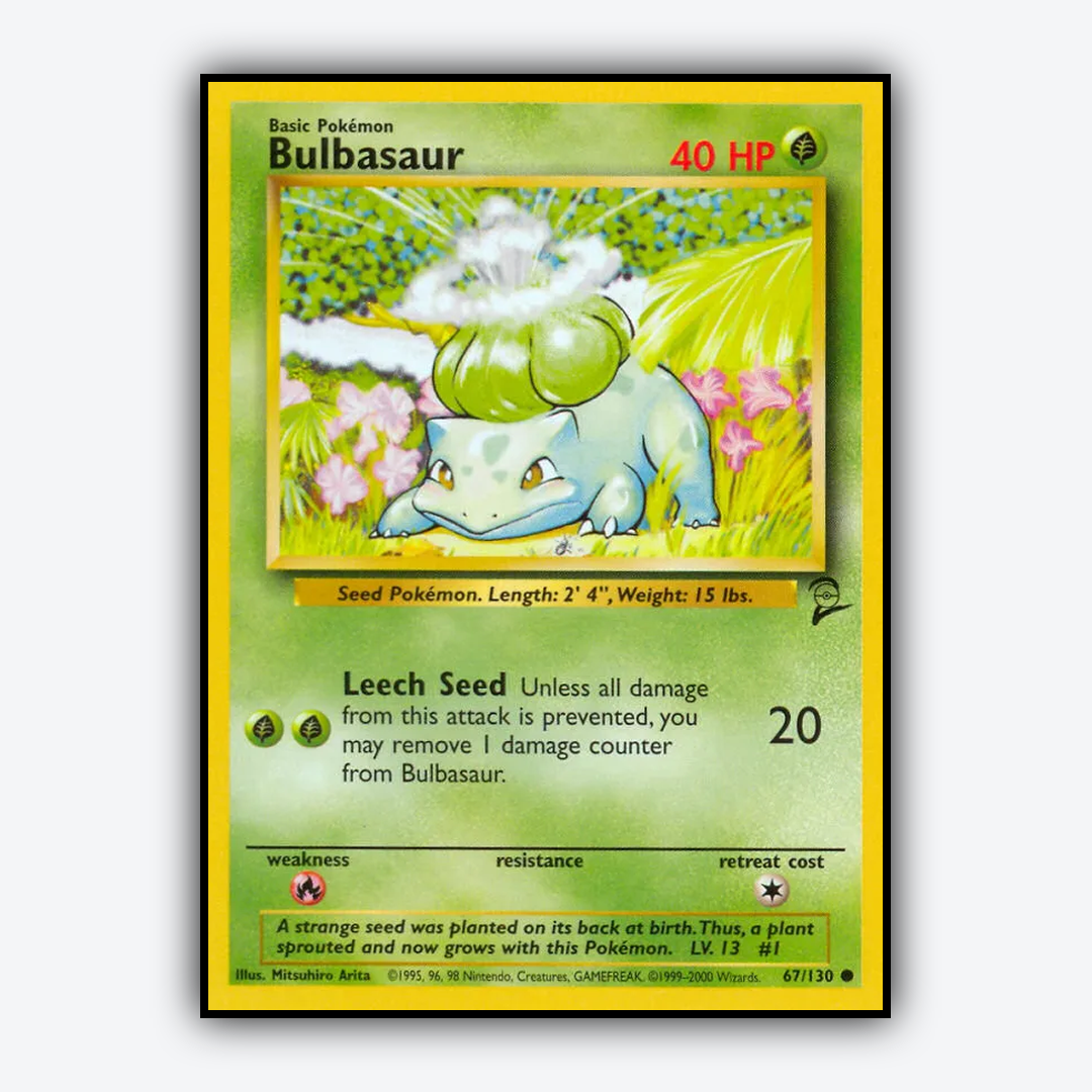Bulbasaur 067/130 - Base Set 2 Set - Card Rug