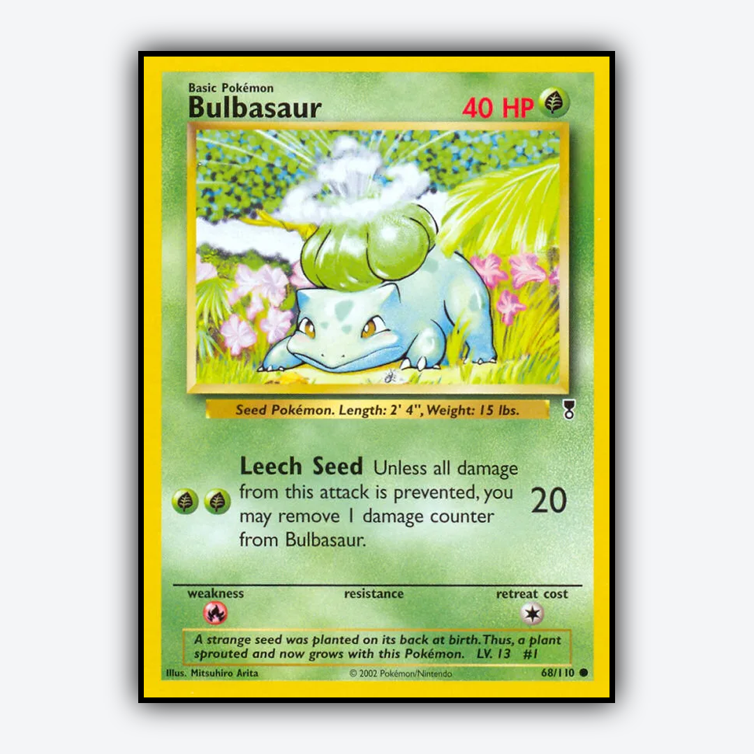 Bulbasaur 068/110 - Legendary Collection Set - Card Rug