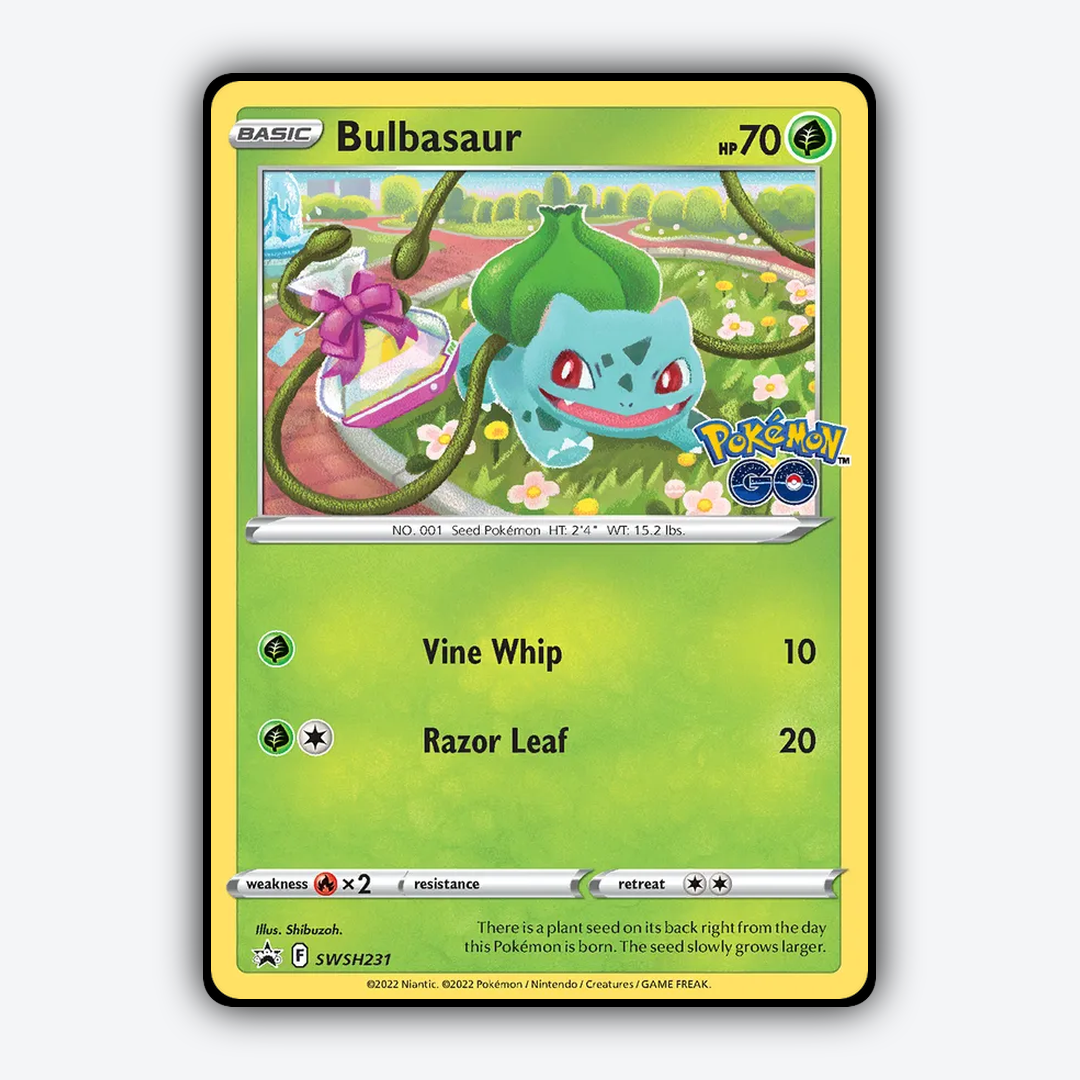 Bulbasaur #231 - SWSH Black Star Promos Set - Card Rug