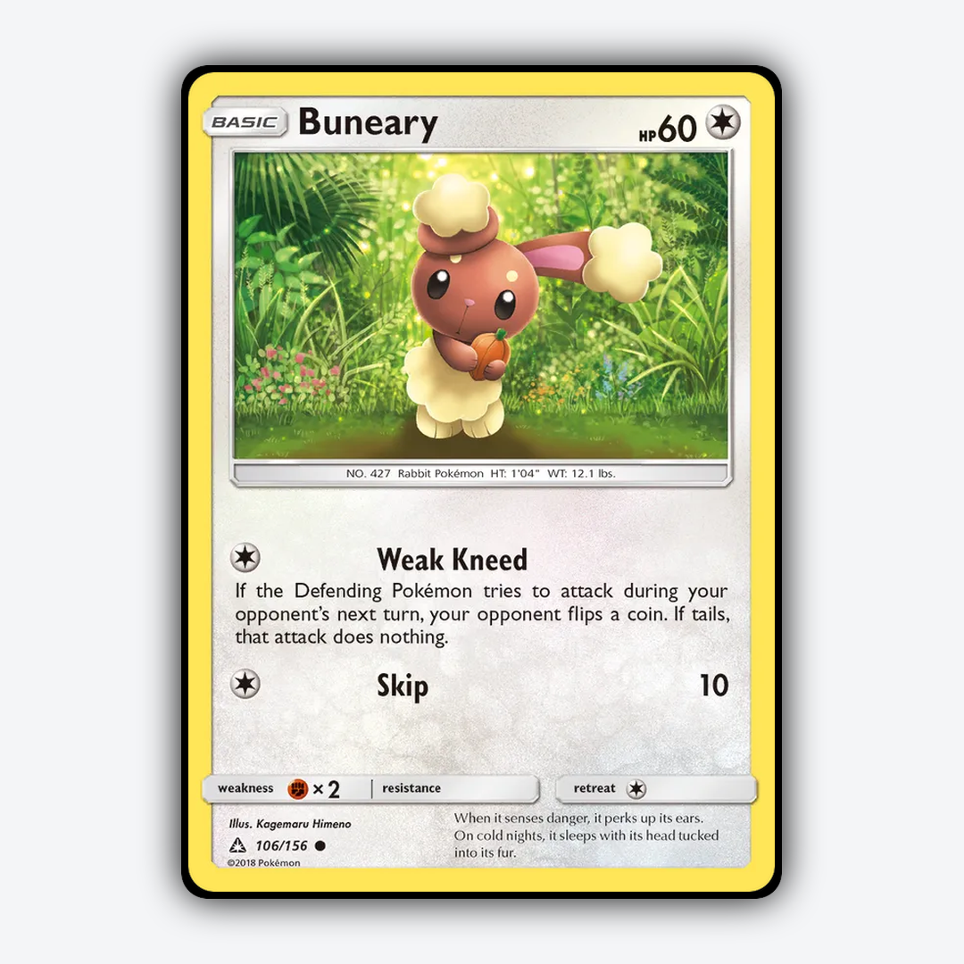 Buneary 106/156 - Ultra Prism Set - Card Rug