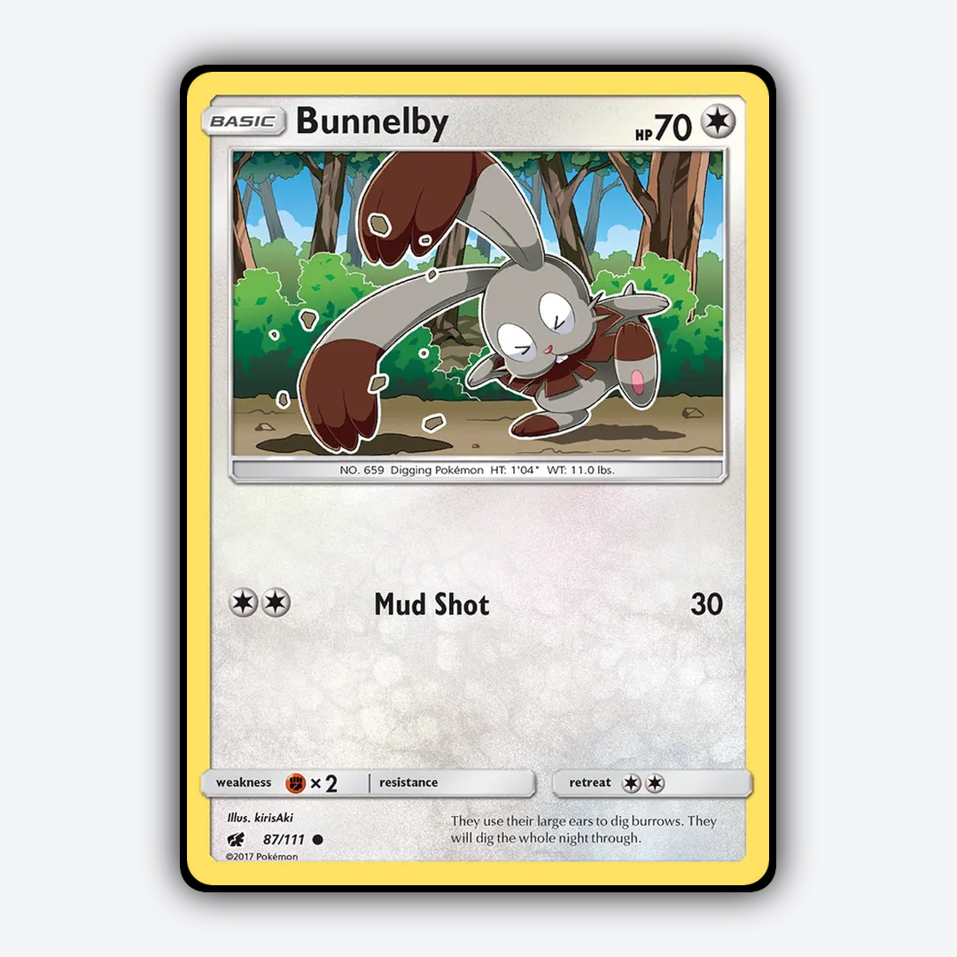 Bunnelby 087/111 - Crimson Invasion Set - Card Rug