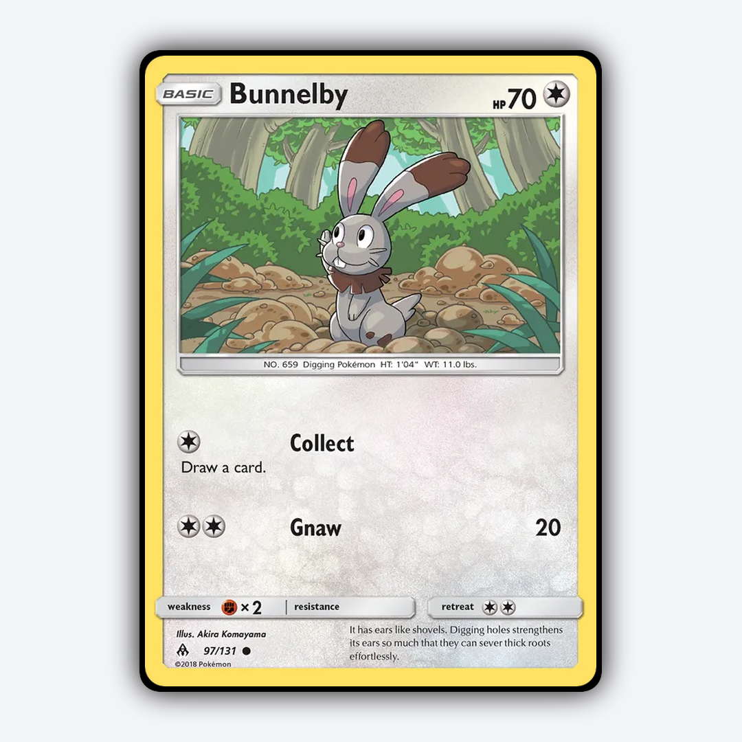 Bunnelby 097/131 - Forbidden Light Set - Card Rug