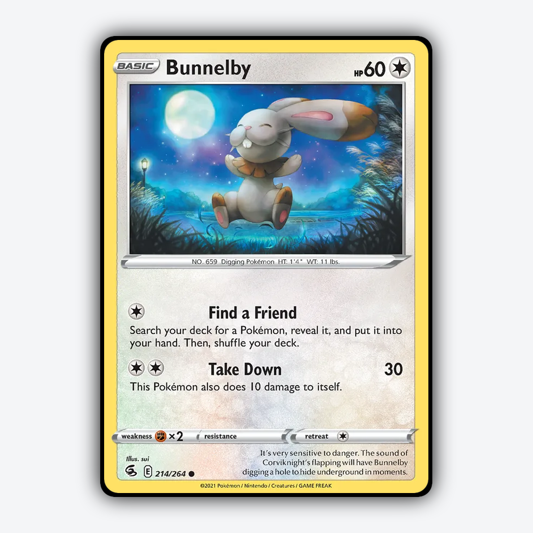 Bunnelby 214/264 - Fusion Strike Set - Card Rug