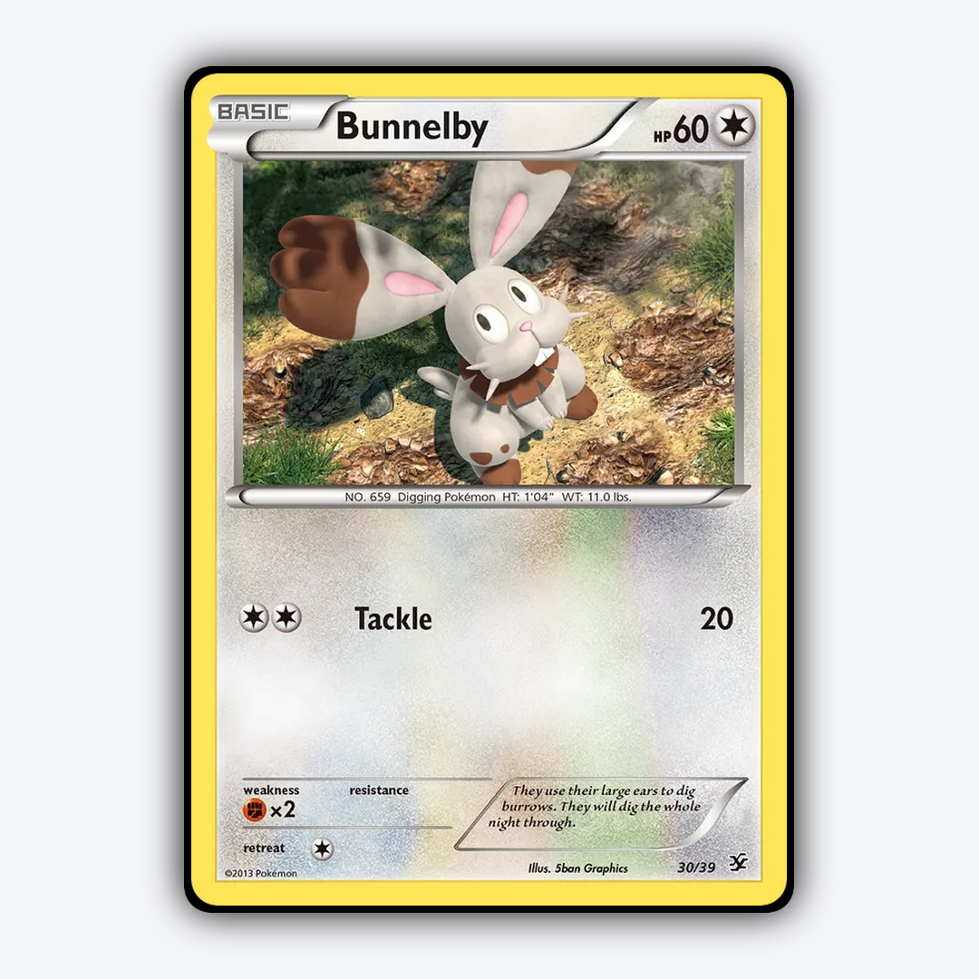 Bunnelby 030/39 - Kalos Starter Set - Card Rug