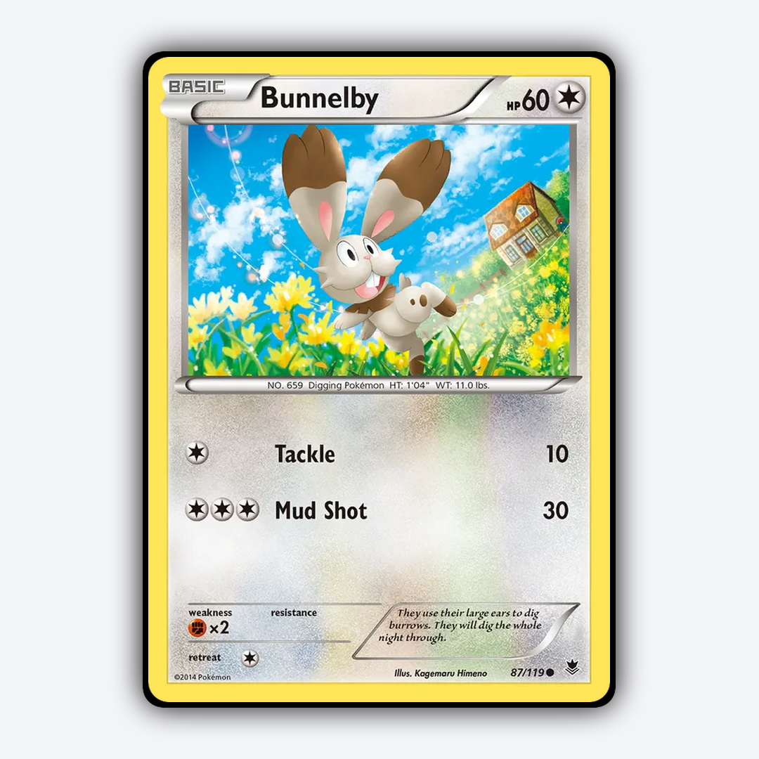 Bunnelby 087/119 - Phantom Forces Set - Card Rug