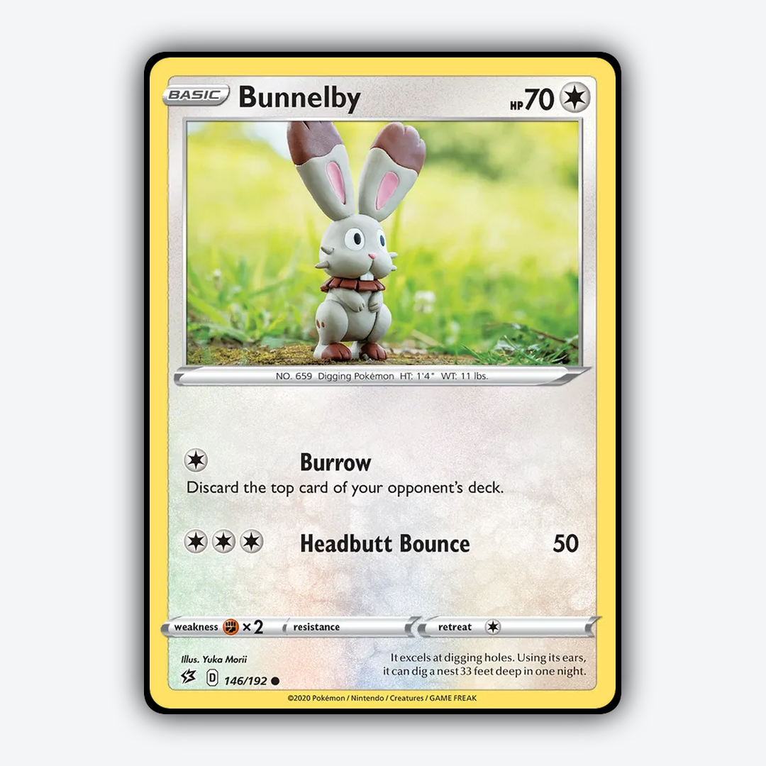Bunnelby 146/192 - Rebel Clash Set - Card Rug