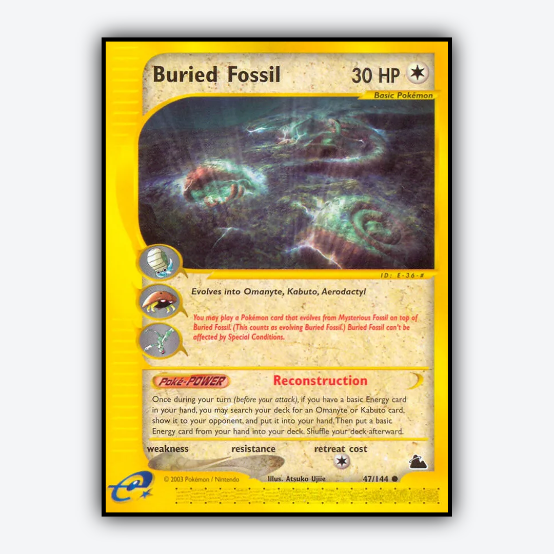 Buried Fossil 047/144 - Skyridge Set - Card Rug