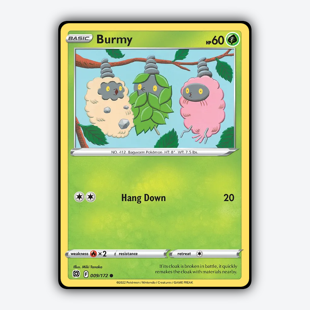 Burmy 009/172 - Brilliant Stars Set - Card Rug