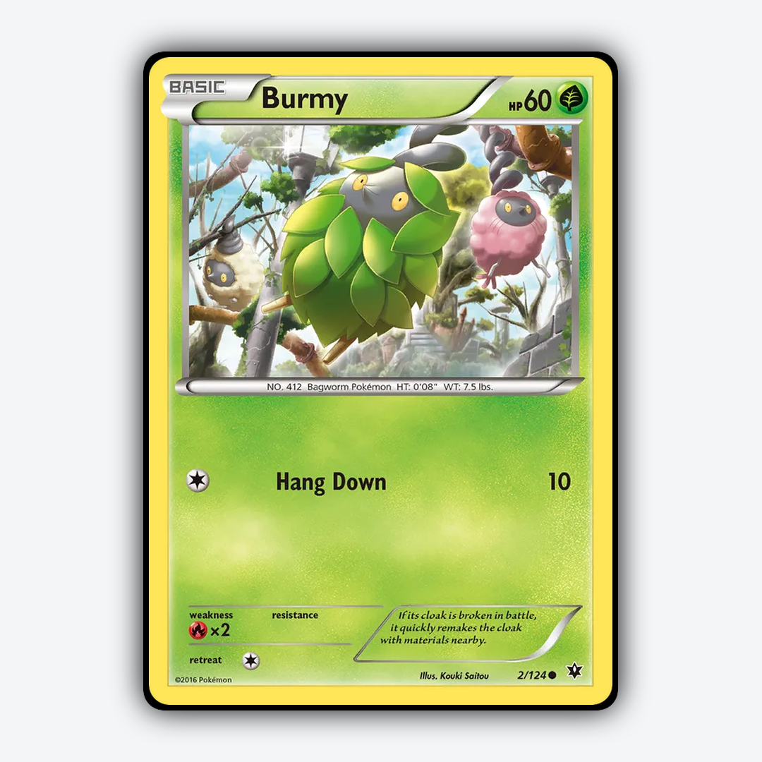 Burmy 002/124 - Fates Collide Set - Card Rug