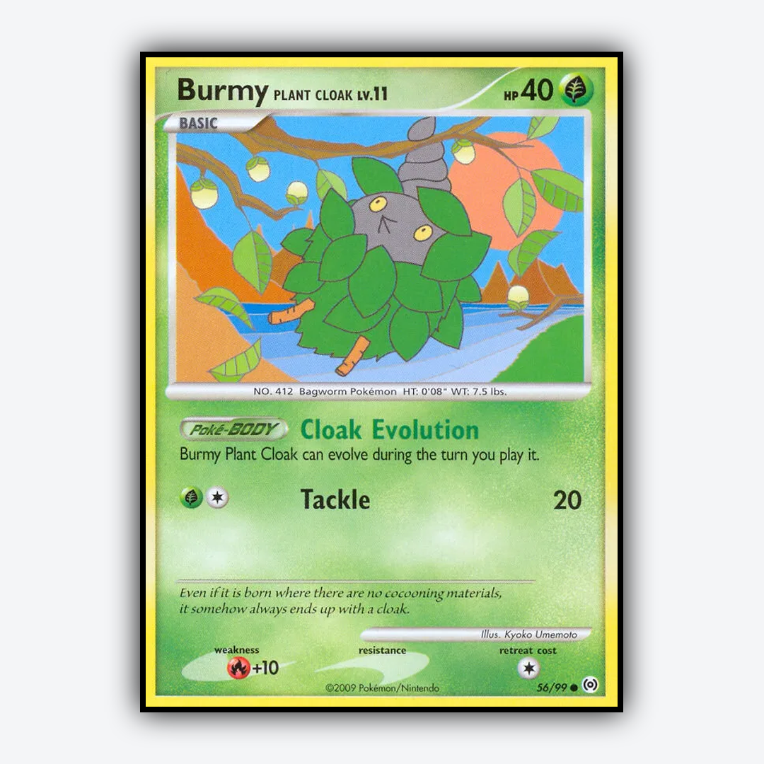 Burmy Plant Cloak 056/99 - Arceus Set - Card Rug