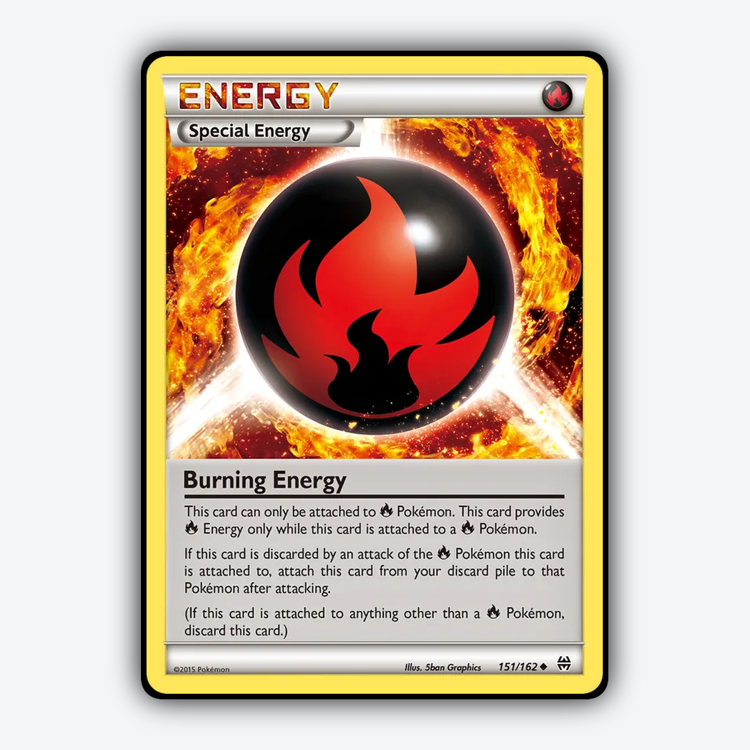 Burning Energy 151/162 - BREAKthrough Set - Card Rug