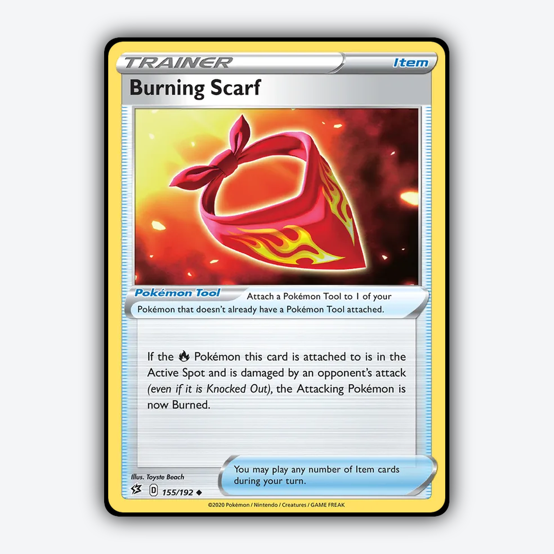 Burning Scarf 155/192 - Rebel Clash Set - Card Rug