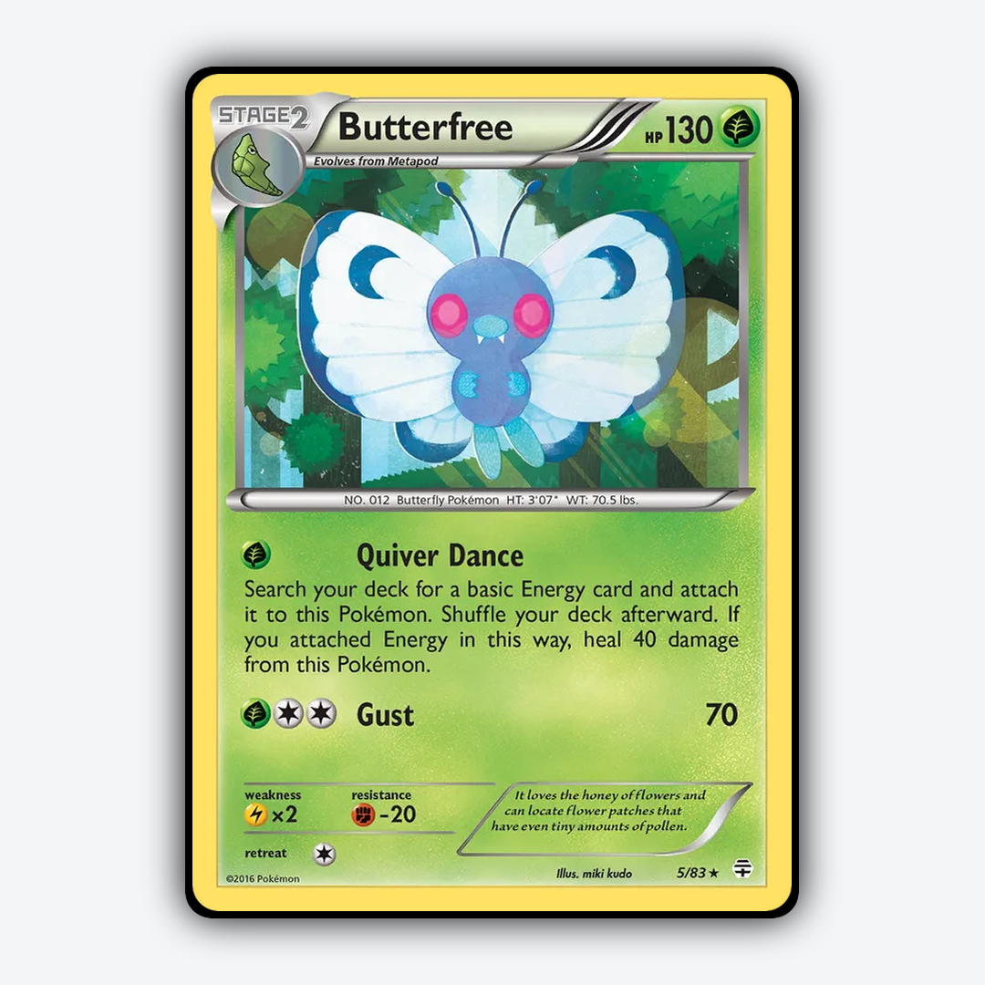 Butterfree 005/83 - Generations Set - Card Rug