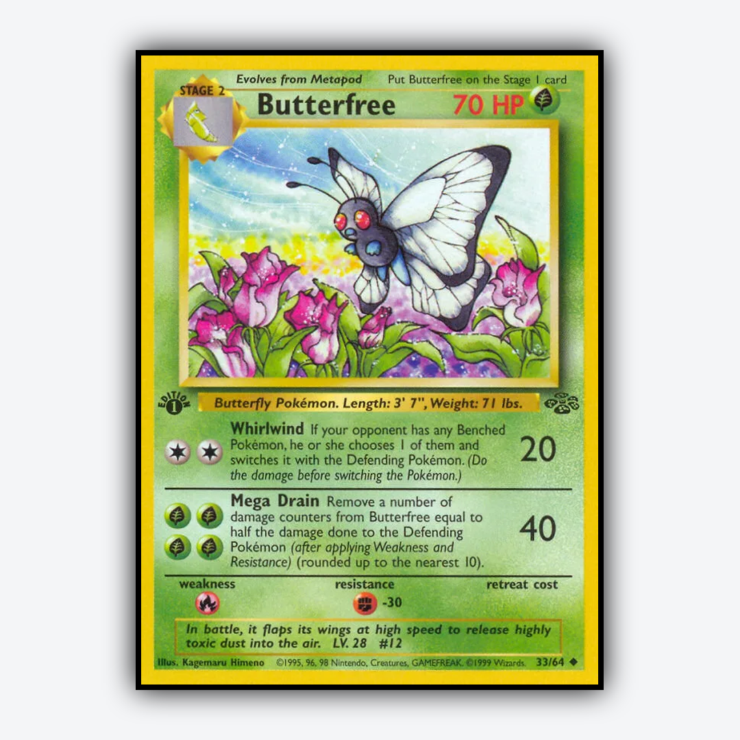 Butterfree 033/64 - Jungle Set - Card Rug
