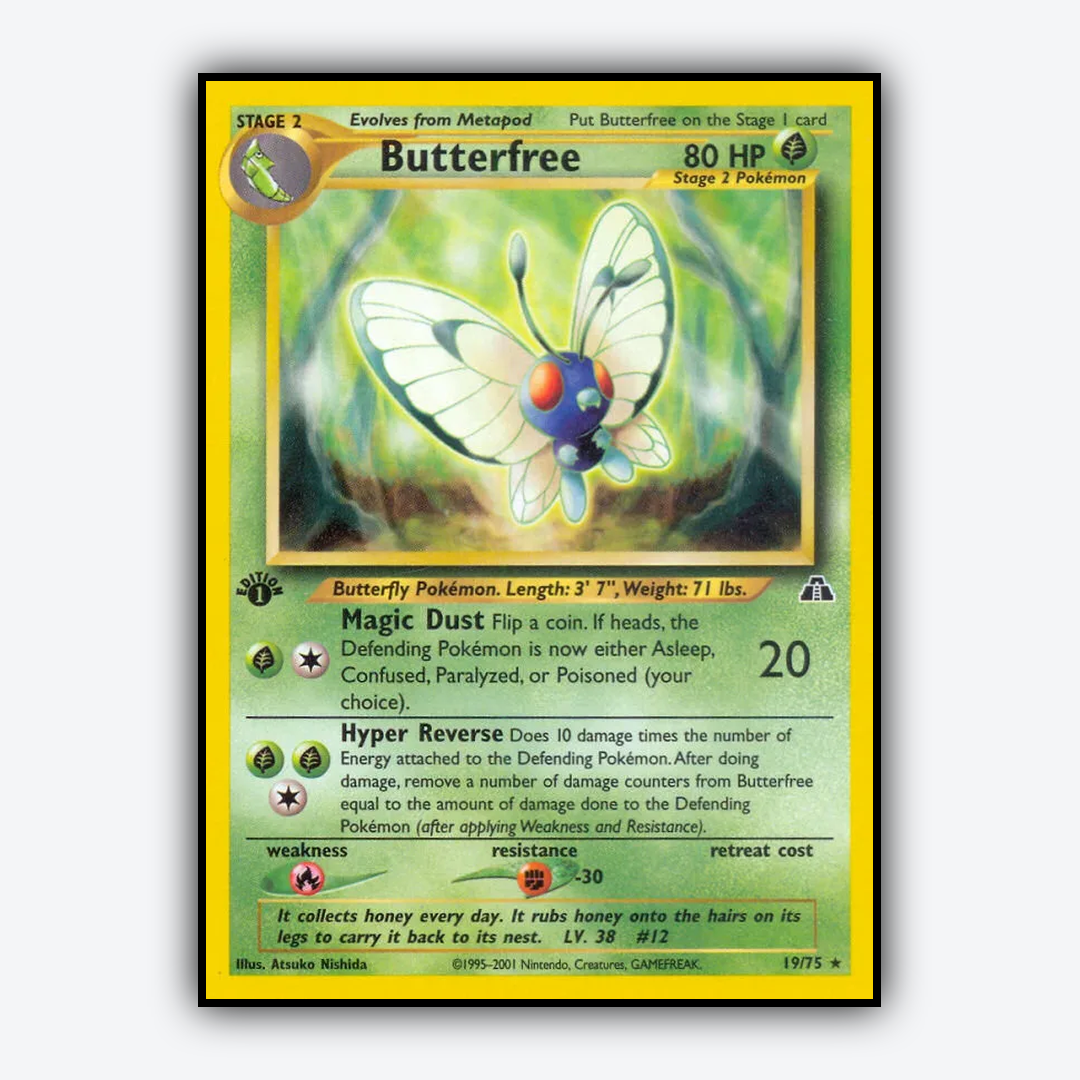 Butterfree 019/75 - Neo Discovery Set - Card Rug