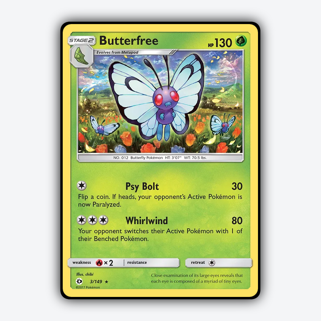 Butterfree 003/149 - Sun & Moon Set - Card Rug