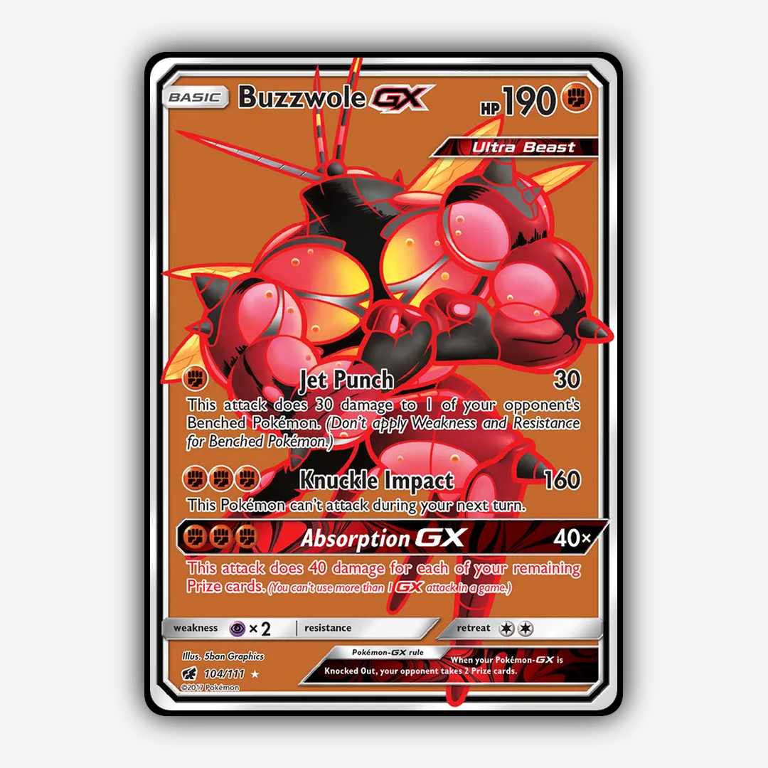 Buzzwole-GX 104/111 - Crimson Invasion Set - Card Rug