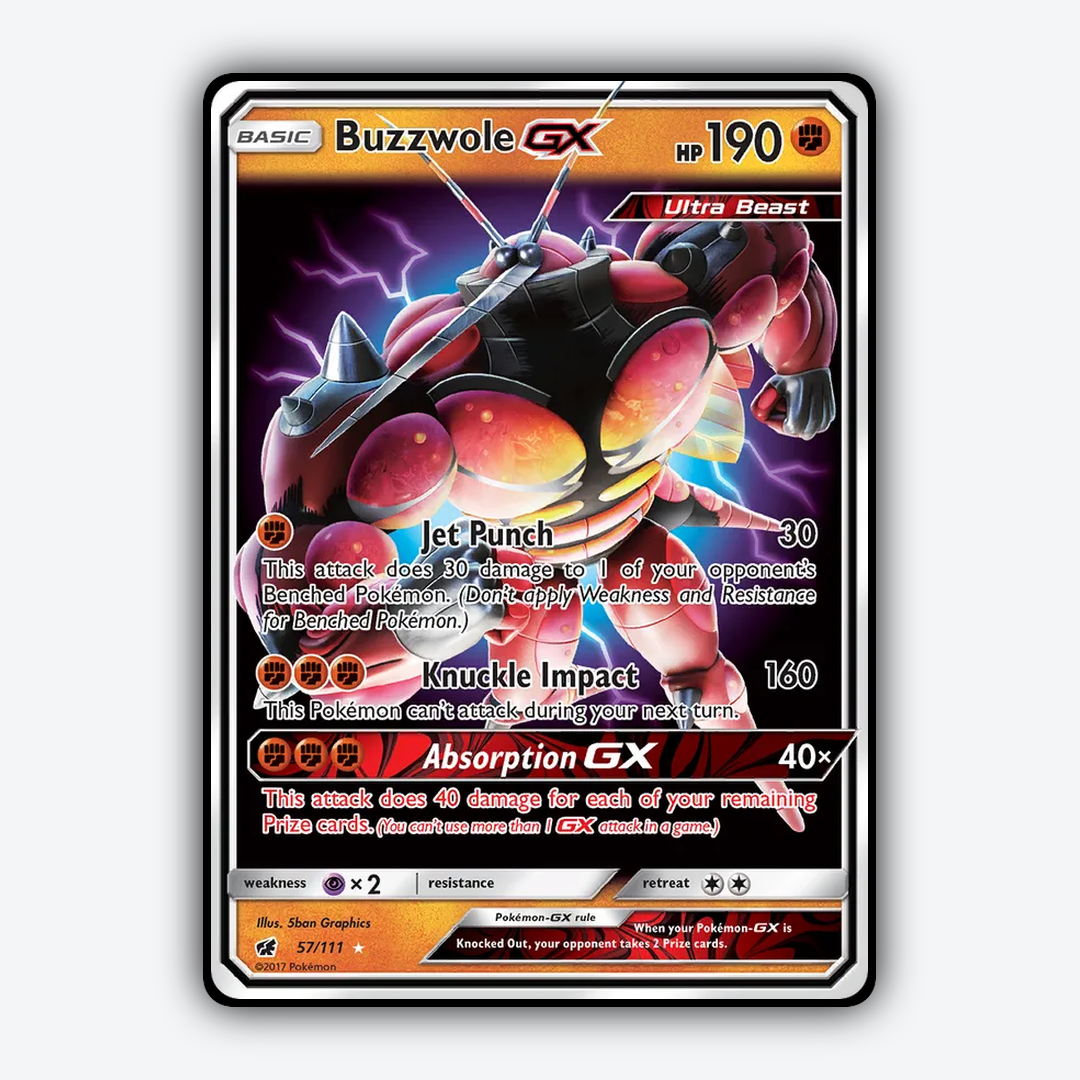 Buzzwole-GX 057/111 - Crimson Invasion Set - Card Rug