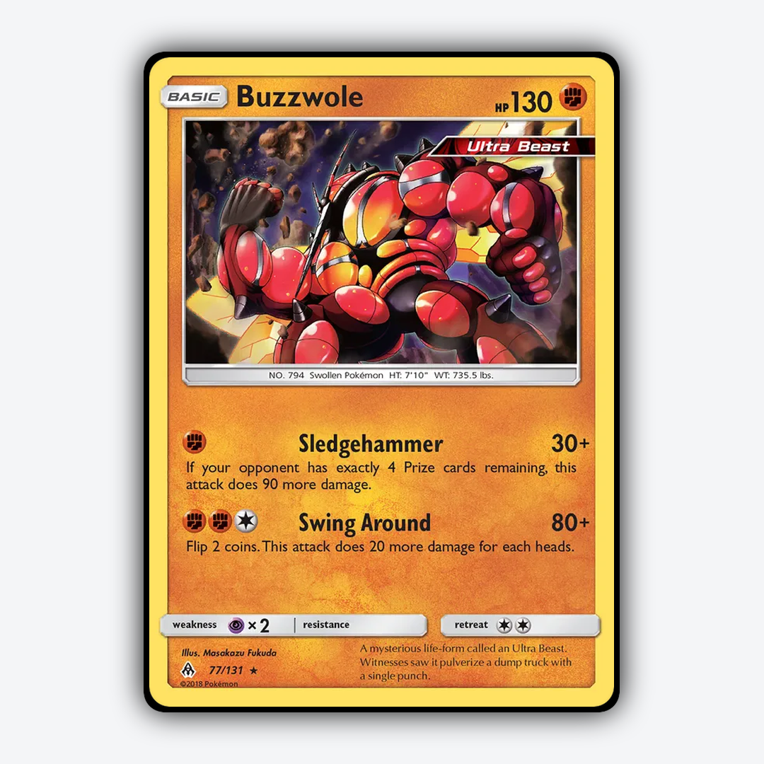 Buzzwole 077/131 - Forbidden Light Set - Card Rug