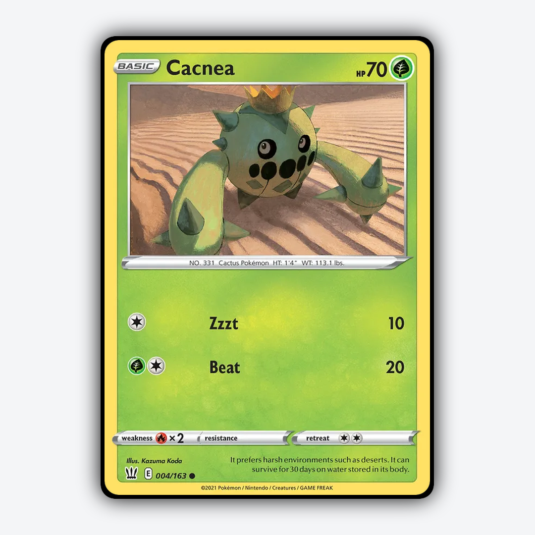 Cacnea 004/163 - Battle Styles Set - Card Rug