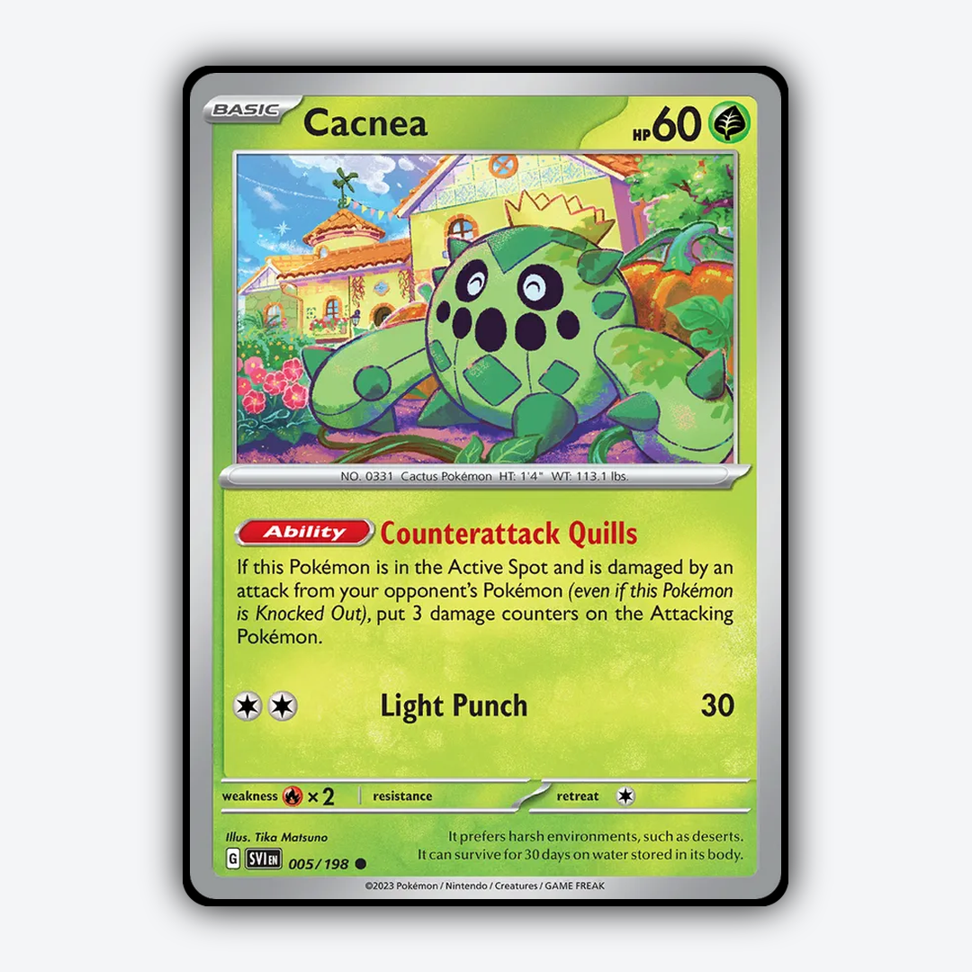 Cacnea 005/198 - Scarlet & Violet Set - Card Rug