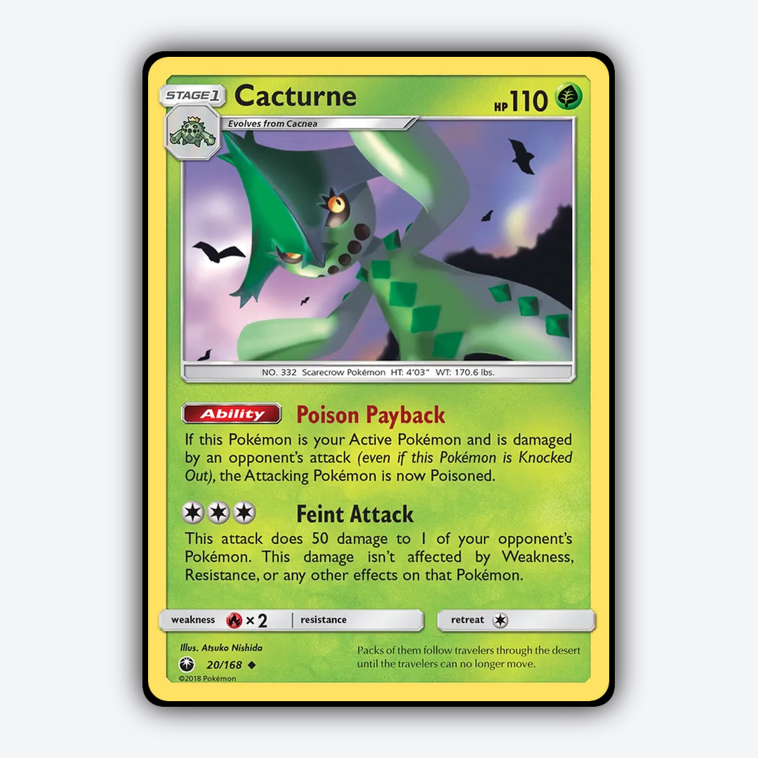 Cacturne 020/168 - Celestial Storm Set - Card Rug