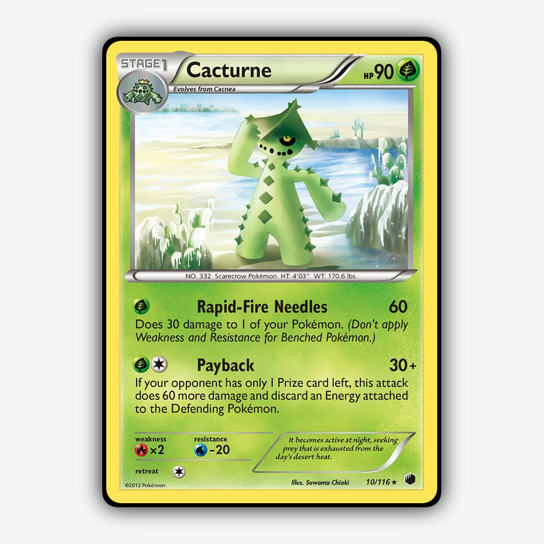 Cacturne 010/116 - Plasma Freeze Set - Card Rug