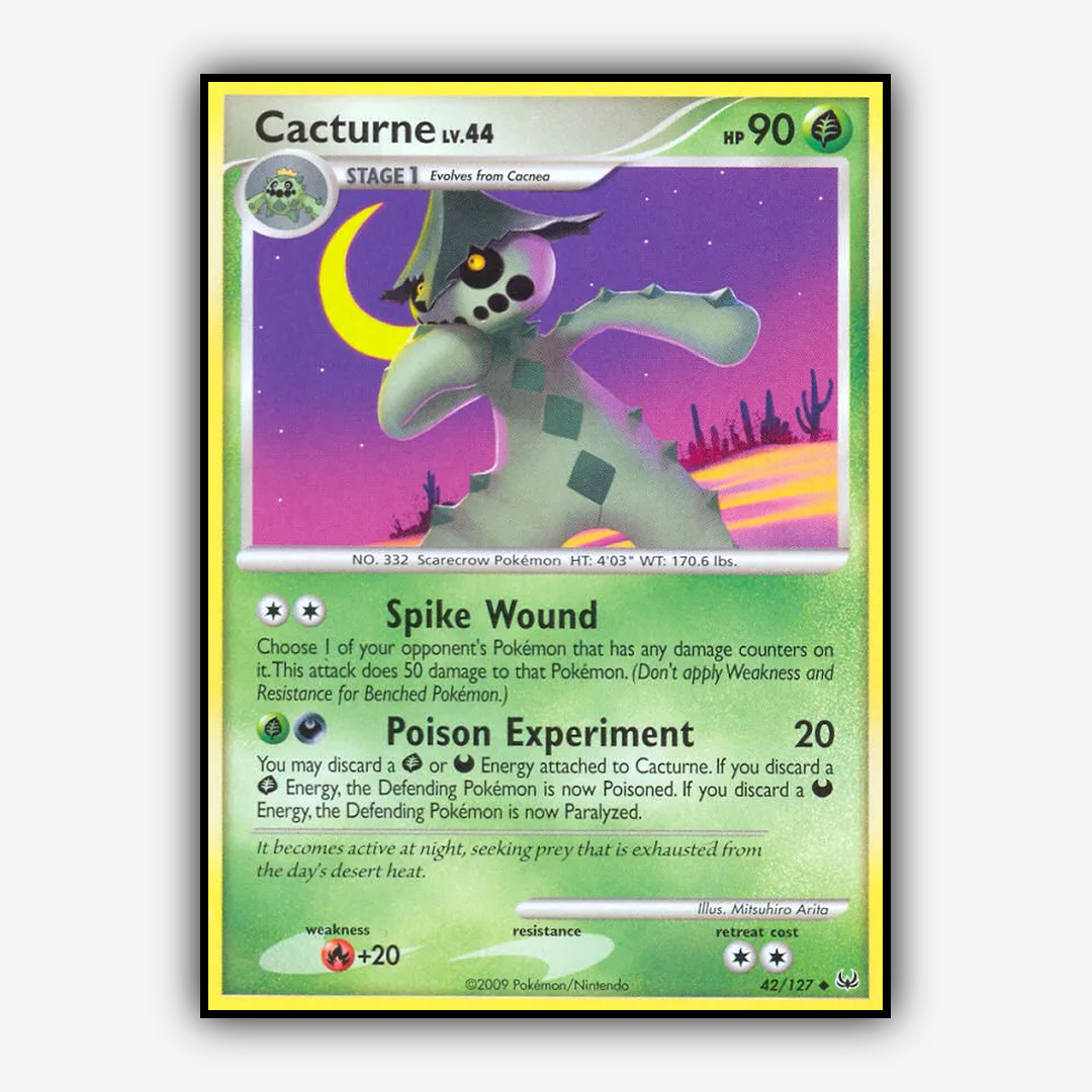 Cacturne 042/127 - Platinum Set - Card Rug