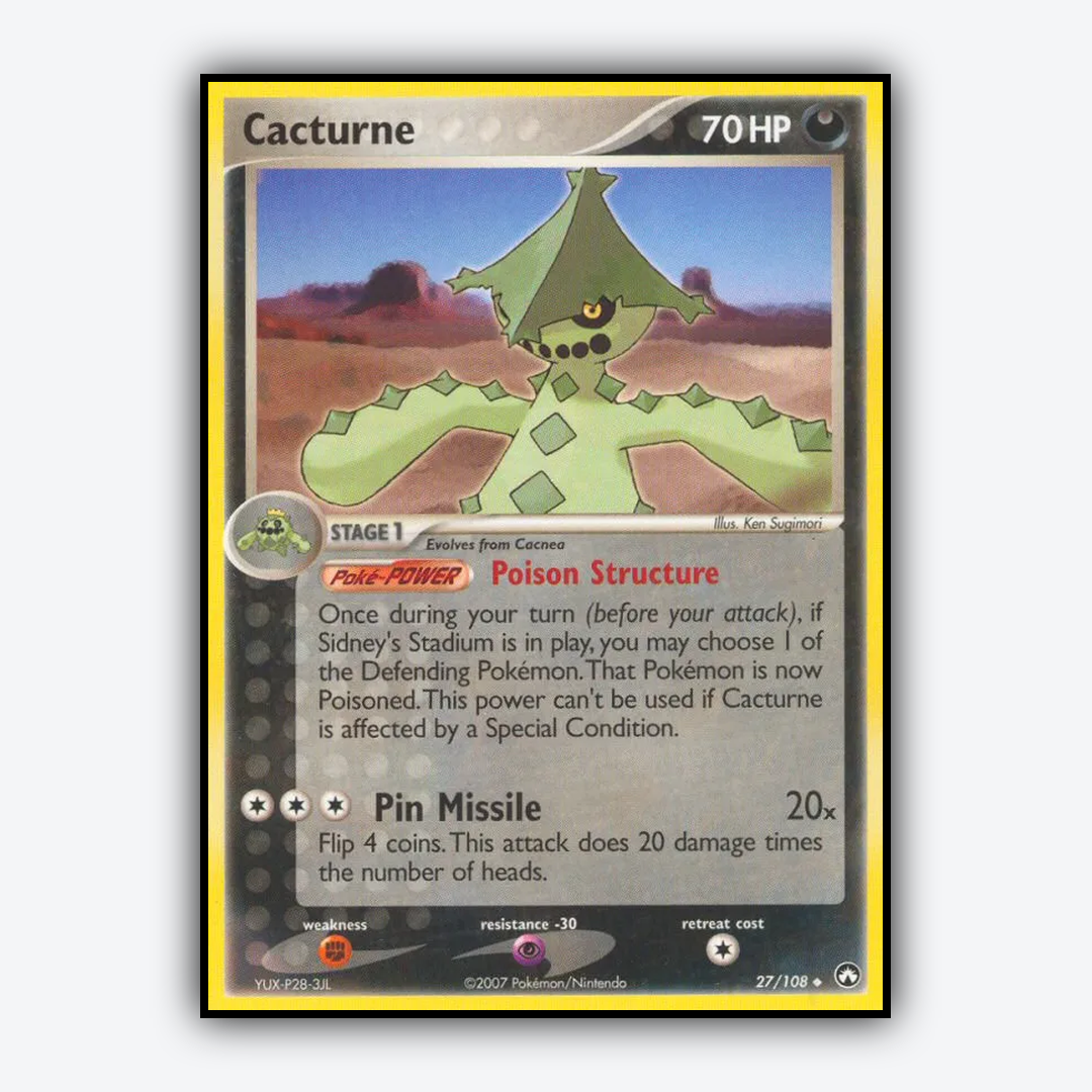 Cacturne 027/108 - Power Keepers Set - Card Rug