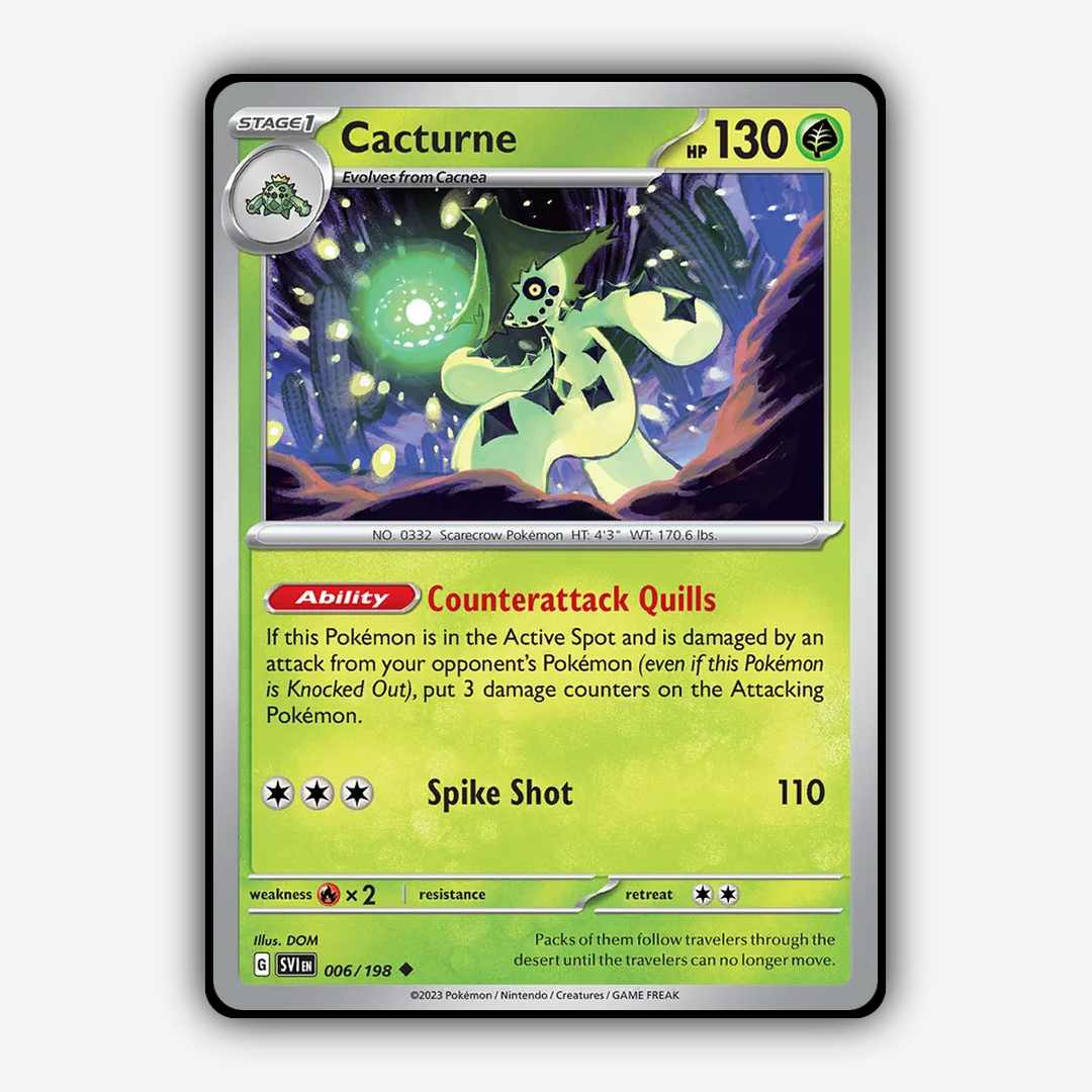 Cacturne 006/198 - Scarlet & Violet Set - Card Rug
