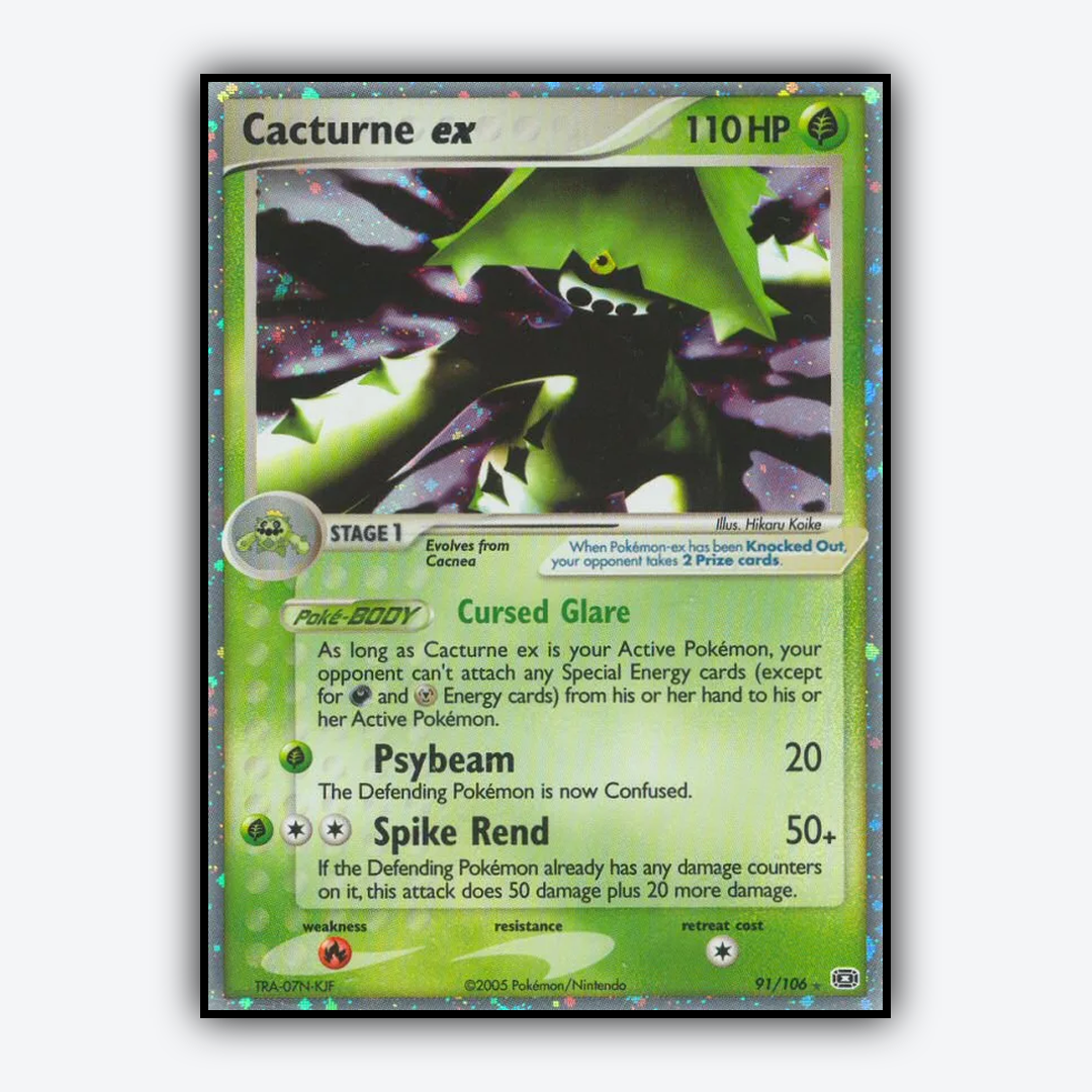 Cacturne ex 091/106 - Emerald Set - Card Rug