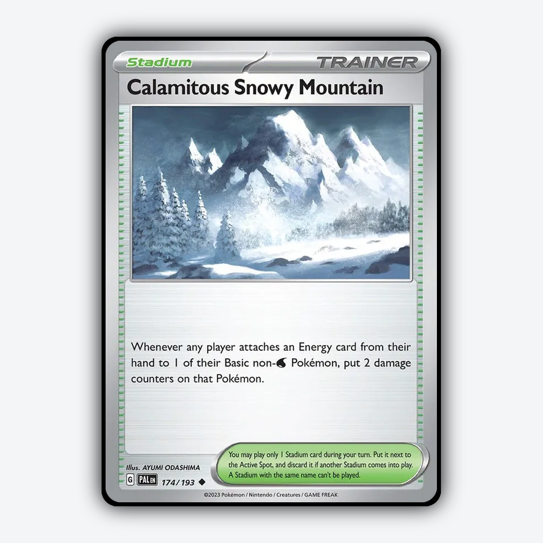 Calamitous Snowy Mountain 174/193 - Paldea Evolved Set - Card Rug