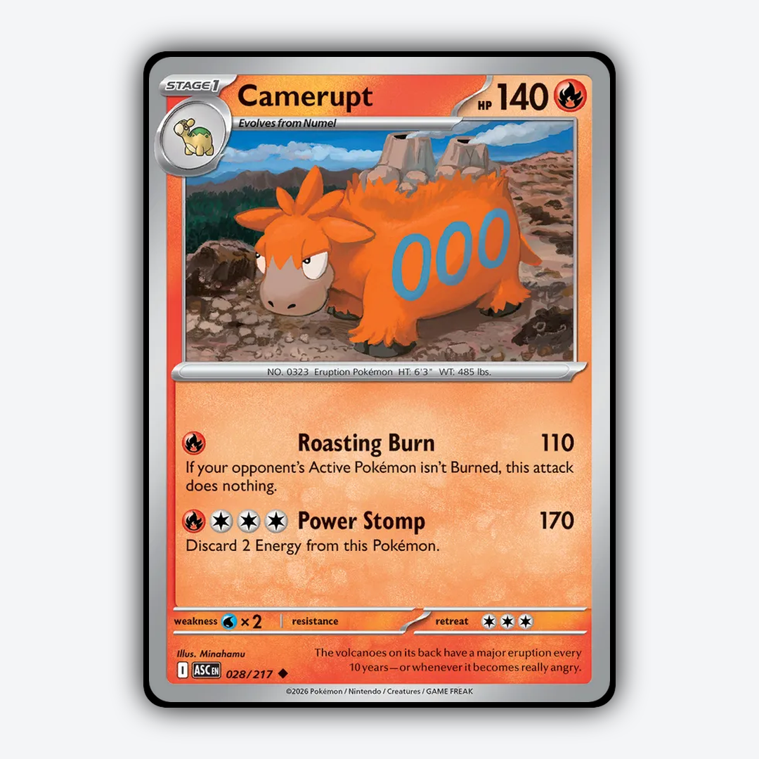 Camerupt 028/217 - Ascended Heroes Set - Card Rug