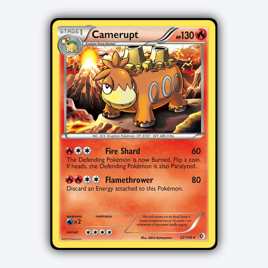 Camerupt 022/149 - Boundaries Crossed Set - Card Rug