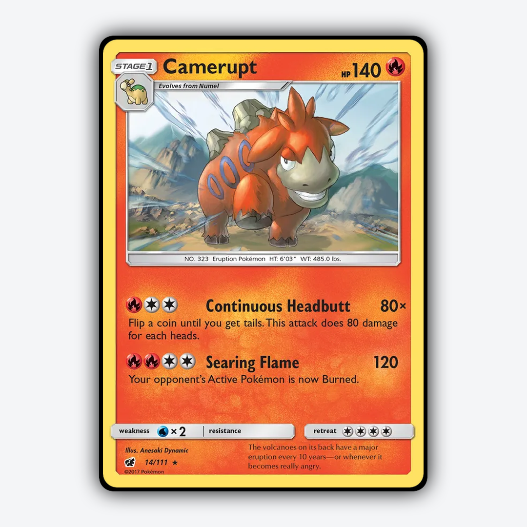 Camerupt 014/111 - Crimson Invasion Set - Card Rug