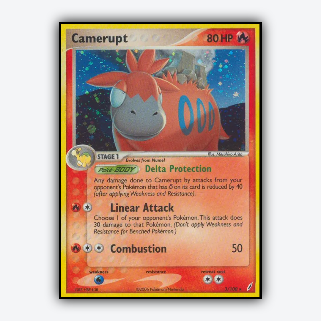 Camerupt 003/100 - Crystal Guardians Set - Card Rug