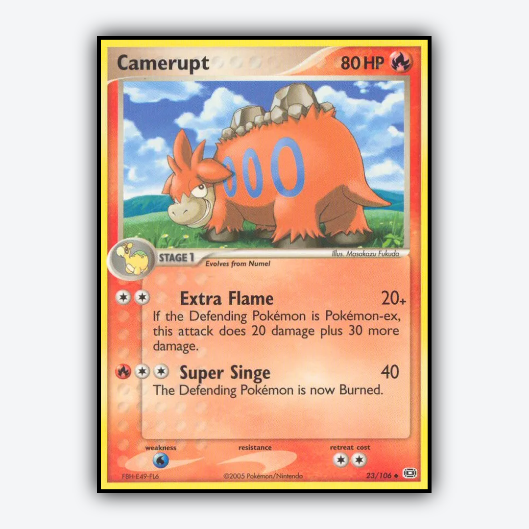 Camerupt 023/106 - Emerald Set - Card Rug