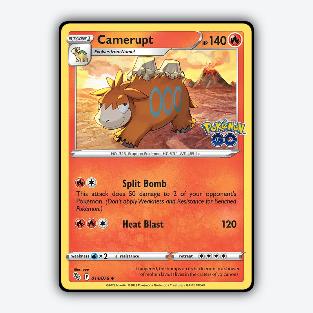 Camerupt 014/78 - Pokémon GO Set - Card Rug