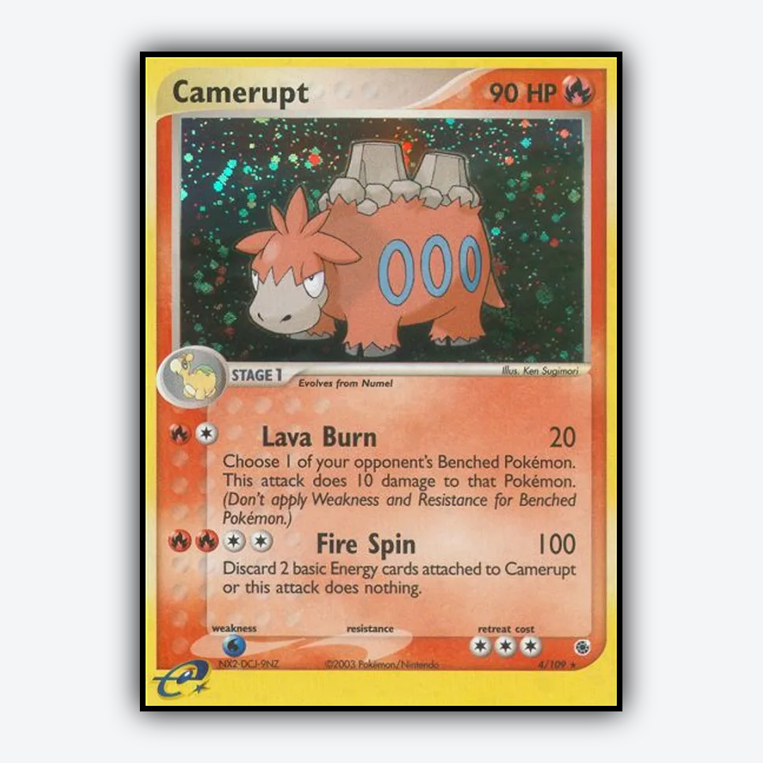 Camerupt 004/109 - Ruby & Sapphire Set - Card Rug