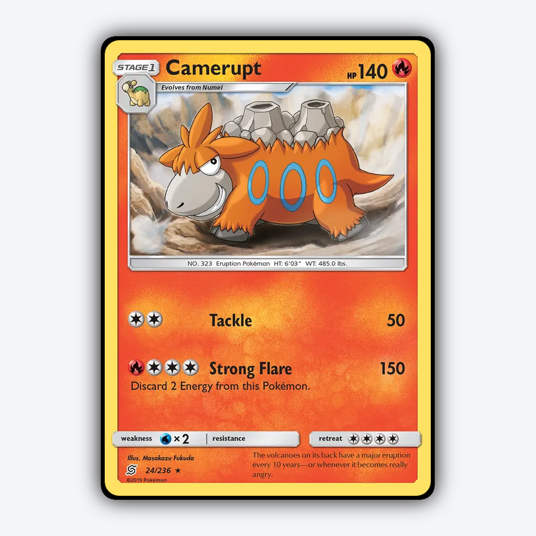 Camerupt 024/236 - Unified Minds Set - Card Rug
