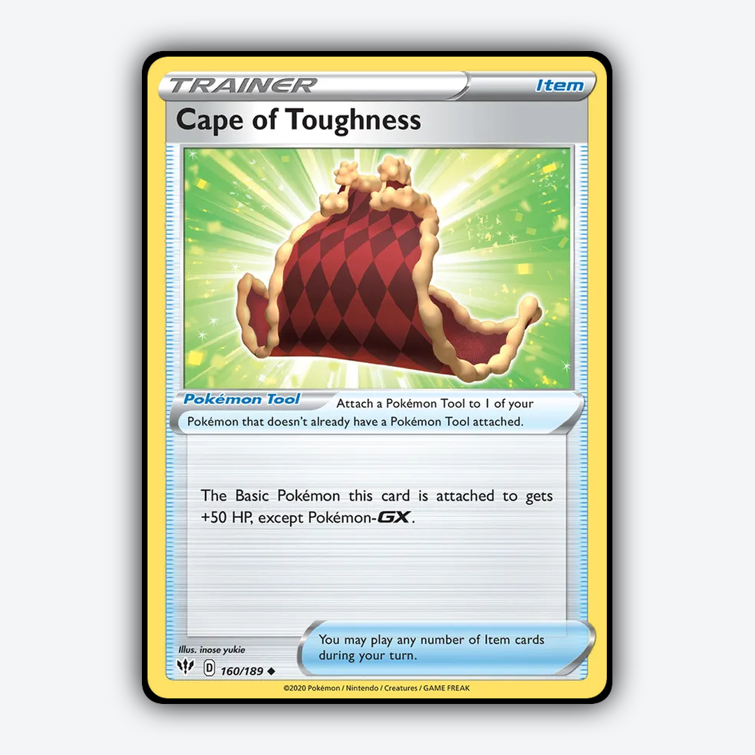 Cape of Toughness 160/189 - Darkness Ablaze Set - Card Rug
