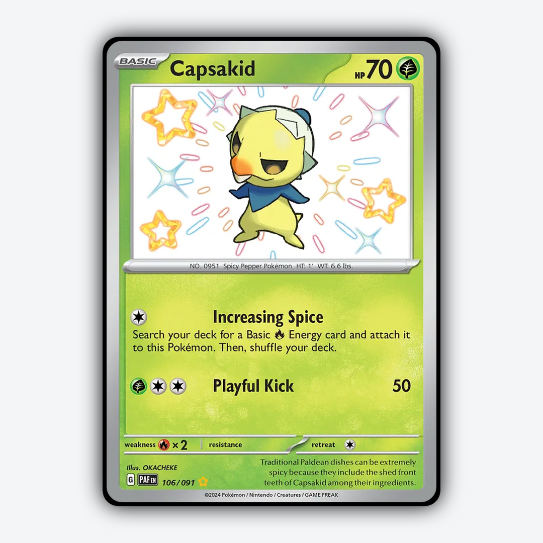 Capsakid #106 - Paldean Fates Set - Card Rug