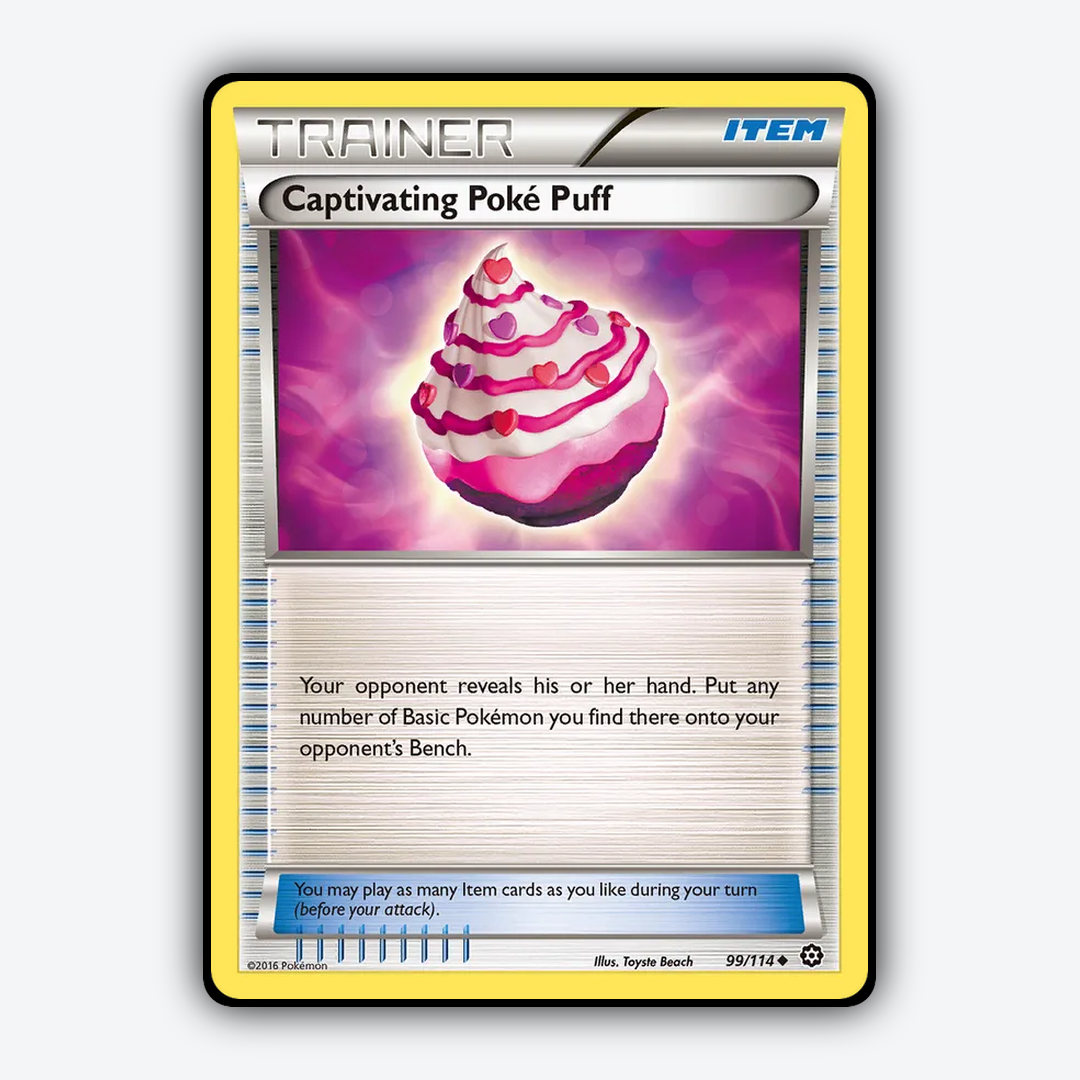 Captivating Poké Puff 099/114 - Steam Siege Set - Card Rug