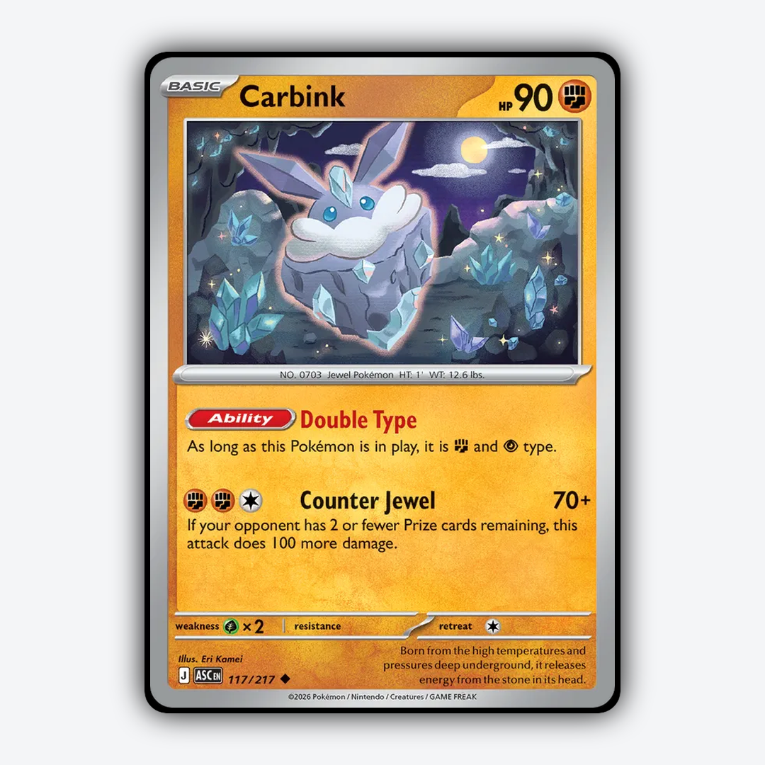 Carbink 117/217 - Ascended Heroes Set - Card Rug