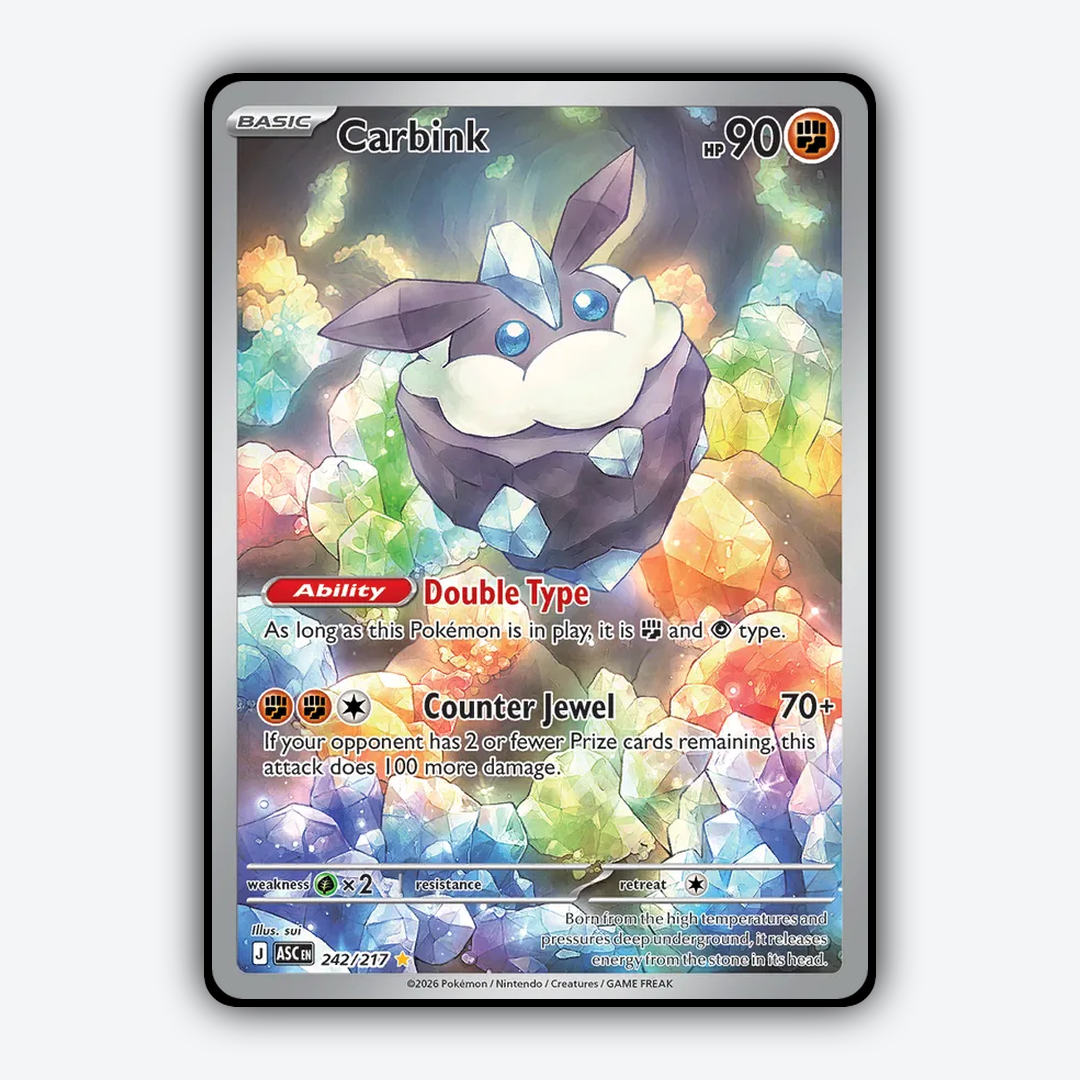 Carbink 242/217 - Ascended Heroes Set - Card Rug