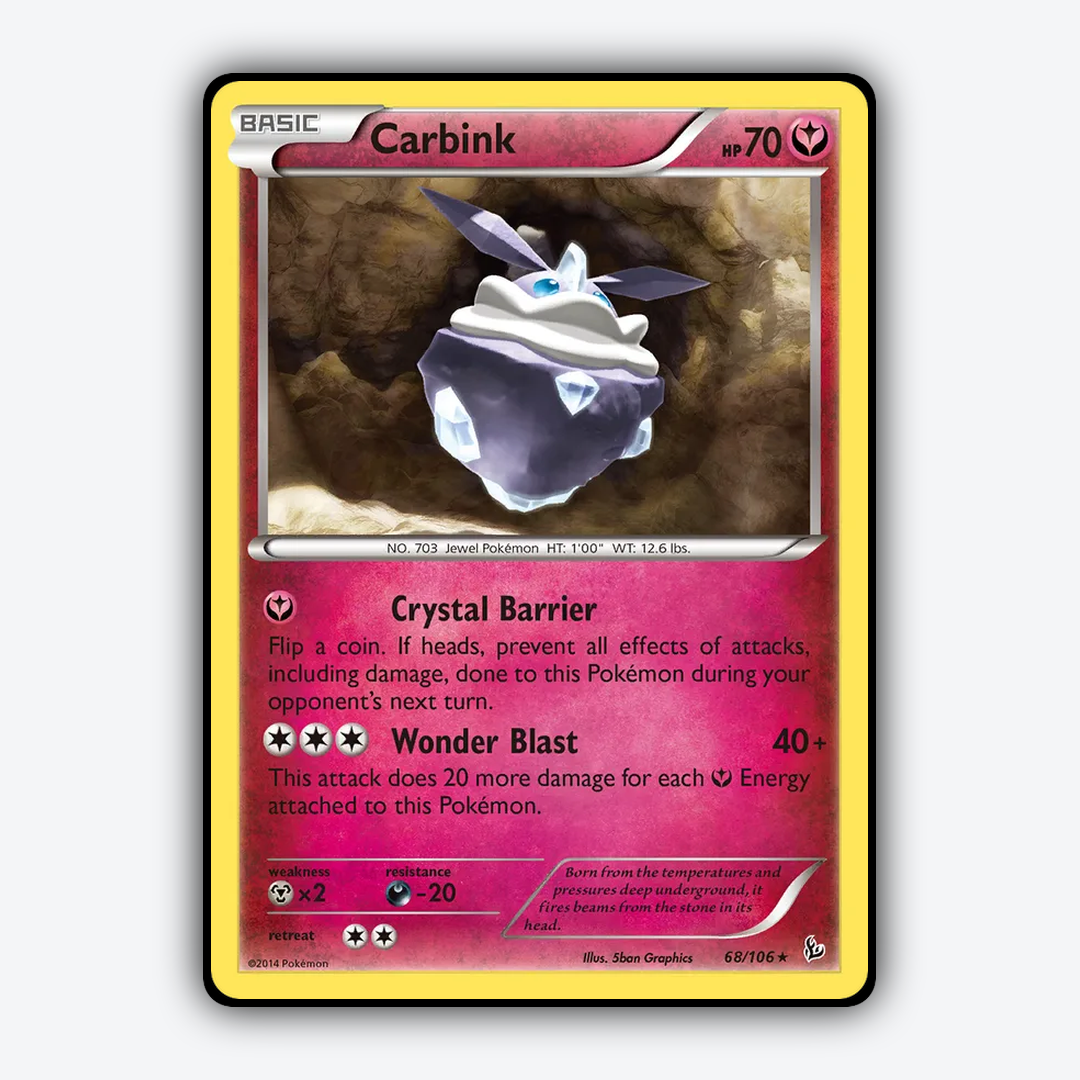 Carbink 068/106 - Flashfire Set - Card Rug