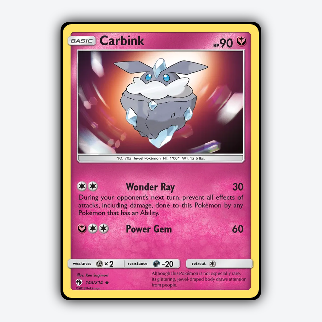 Carbink 143/214 - Lost Thunder Set - Card Rug