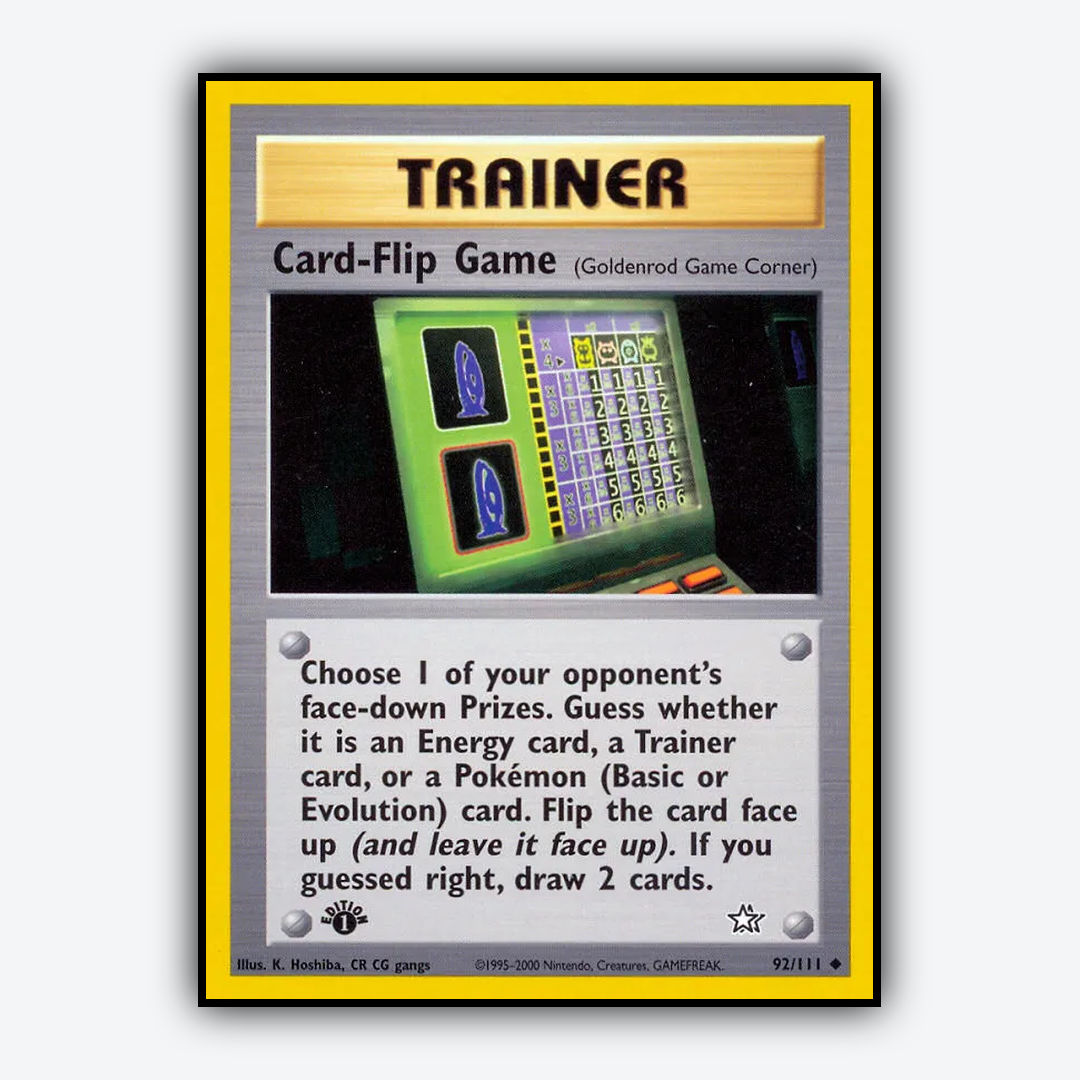 Card-Flip Game 092/111 - Neo Genesis Set - Card Rug