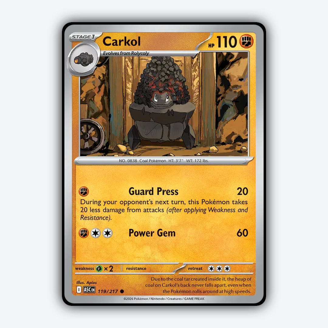 Carkol 119/217 - Ascended Heroes Set - Card Rug