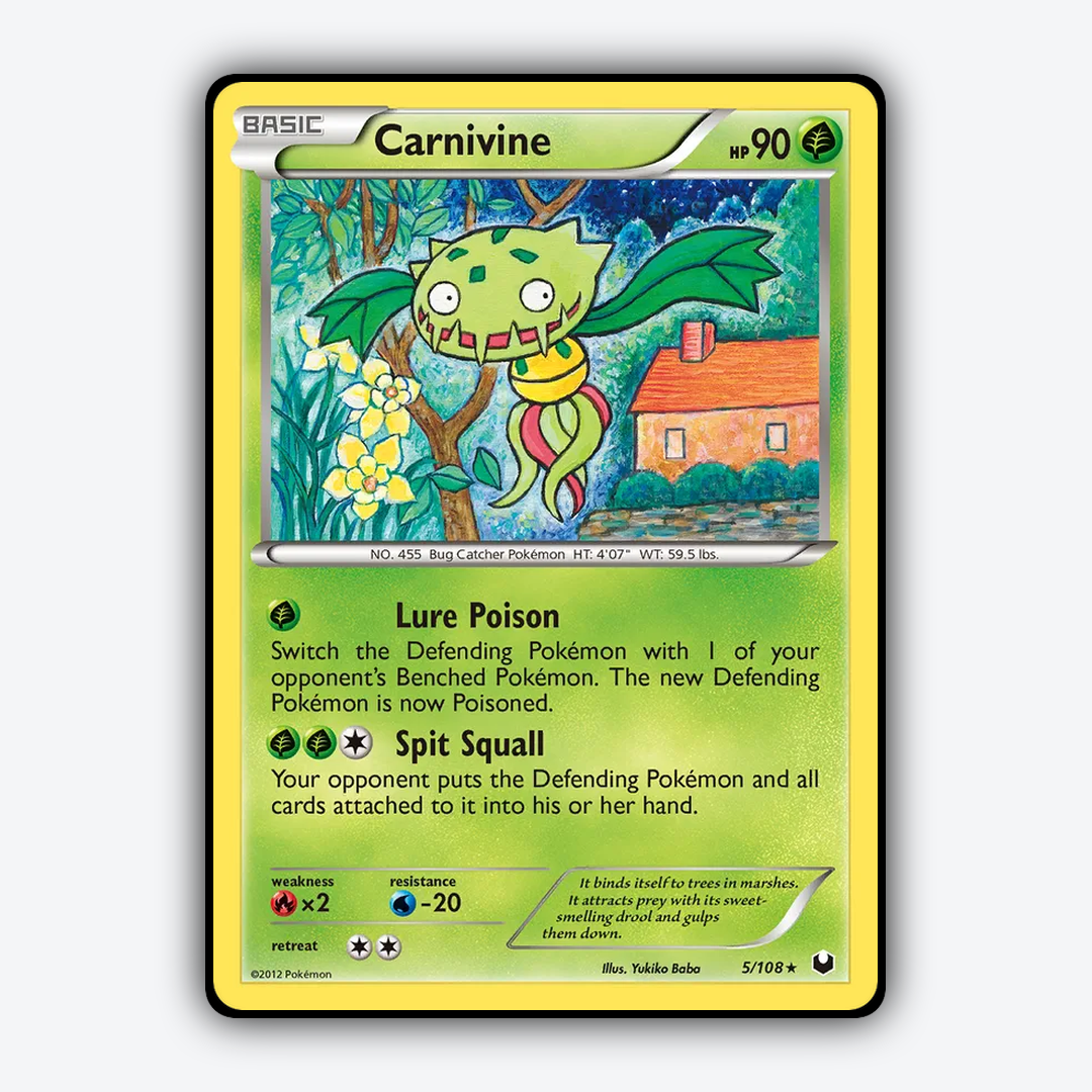 Carnivine 005/108 - Dark Explorers Set - Card Rug